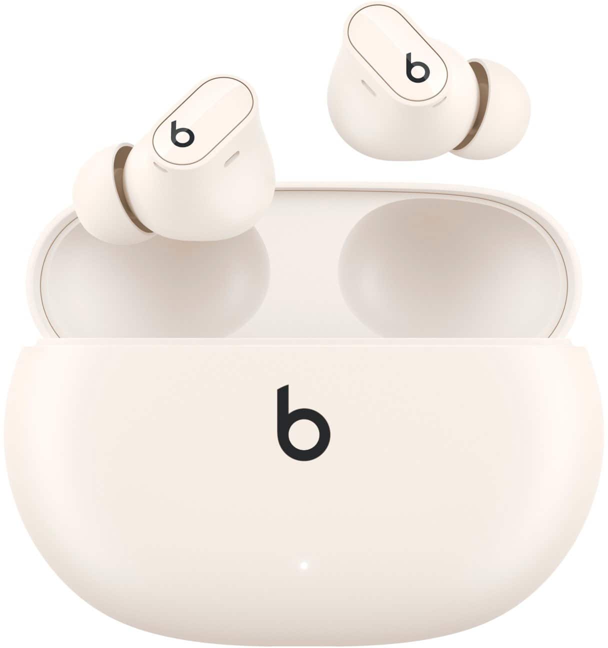 Front. Beats - Geek Squad Certified Refurbished Beats Studio Buds + True Wireless Noise Cancelling Earbuds - Ivory.