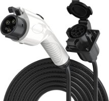 Rexing - J1772 Extension Charging Cable - 32A 17ft - Black - Front_Zoom