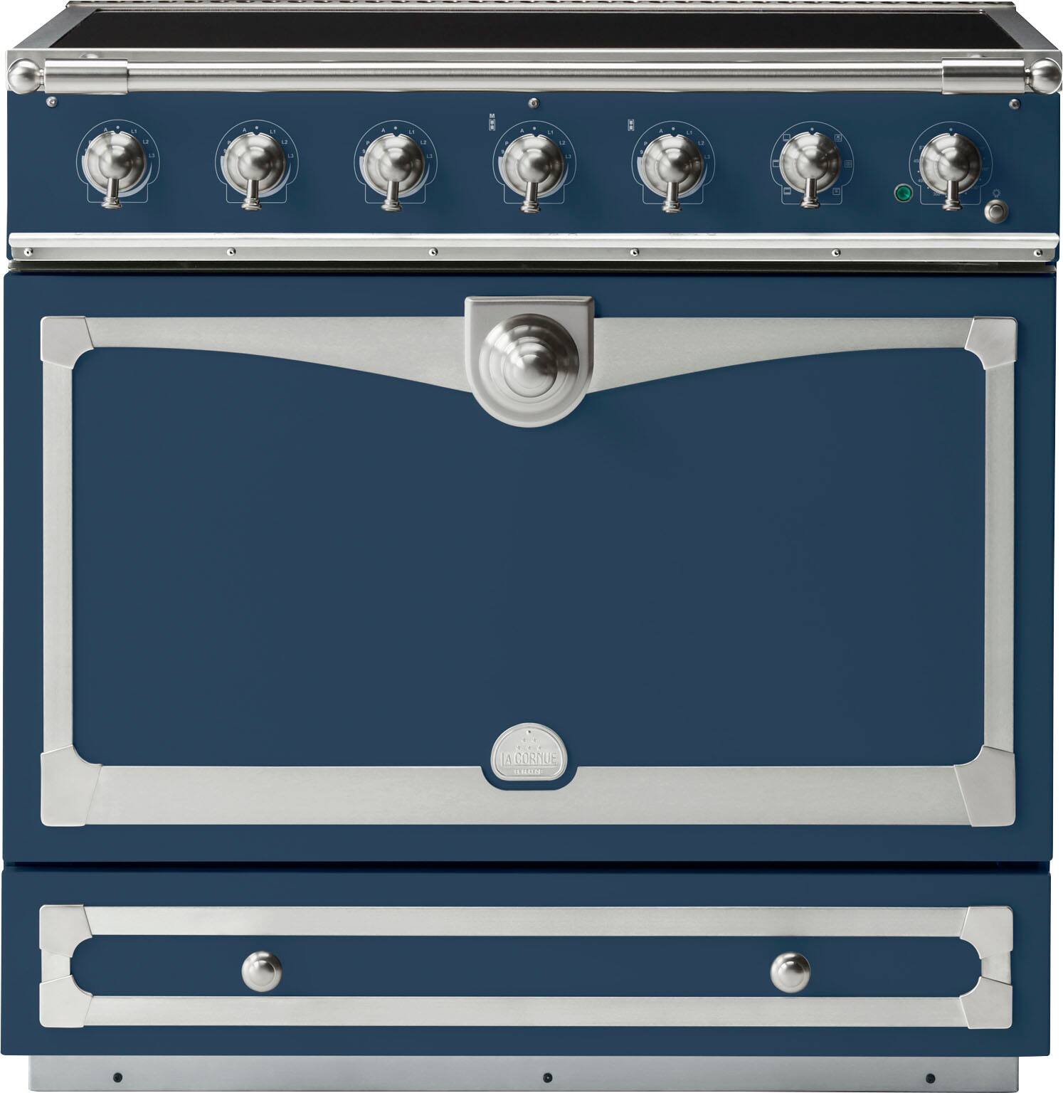 Best Buy: La Cornue Cornufe Induction 90 Range Winter Sky with SS ...