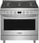 Frigidaire - Professional 4.4 Cu. Ft. Slide-In Gas True Convection Range with Self-cleaning - Stainless Steel