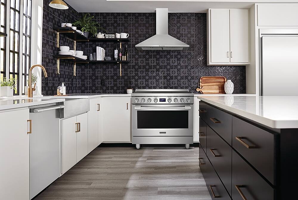 Alt View 18. Frigidaire - Professional 4.4 Cu. Ft. Freestanding Gas Oven True Convection Range - Stainless Steel.