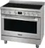 Angle. Frigidaire - Professional 4.4 Cu. Ft.  Freestanding  Oven Induction Fan Convection Range - Stainless Steel.