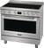 Angle. Frigidaire - Professional 4.4 Cu. Ft. Freestanding Oven Induction Fan Convection Range - Stainless Steel.