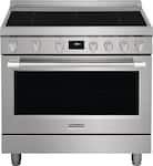 Frigidaire - Professional 4.4 Cu. Ft. Freestanding Electric Induction Convection Range with Steam-cleaning - Stainless Steel