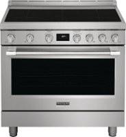 Frigidaire - Professional 4.4 Cu. Ft.  Freestanding  Oven Induction Fan Convection Range - Stainless steel - Front_Zoom