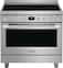 Frigidaire - Professional 4.4 Cu. Ft. Freestanding Electric Induction Convection Range with Steam-cleaning - Stainless Steel