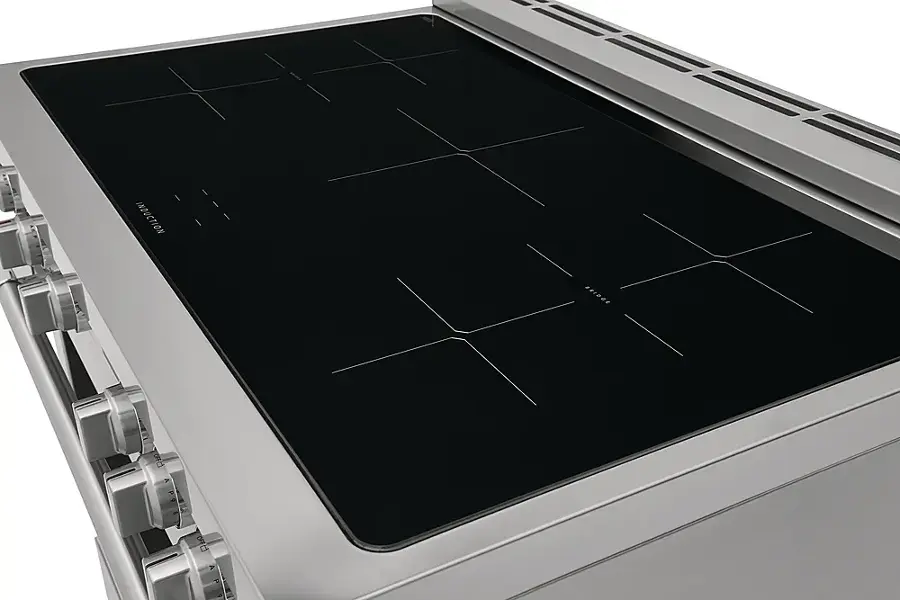 Alt View 14. Frigidaire - Professional 4.4 Cu. Ft.  Freestanding  Oven Induction Fan Convection Range - Stainless Steel.