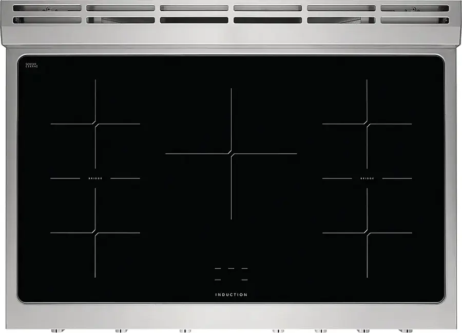 Alt View 15. Frigidaire - Professional 4.4 Cu. Ft.  Freestanding  Oven Induction Fan Convection Range - Stainless Steel.