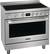 Left. Frigidaire - Professional 4.4 Cu. Ft. Freestanding Oven Induction Fan Convection Range - Stainless Steel.