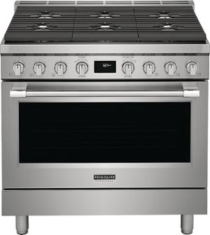 Frigidaire - Professional 4.4 Cu. Ft. Freestanding Oven Dual-Fuel Fan Convection Range - Stainless Steel