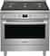 Frigidaire - Professional 36 in Wide 6 burners 4.4 Cu. Ft. Freestanding Oven Dual Fuel Fan Convection Range - Stainless Steel