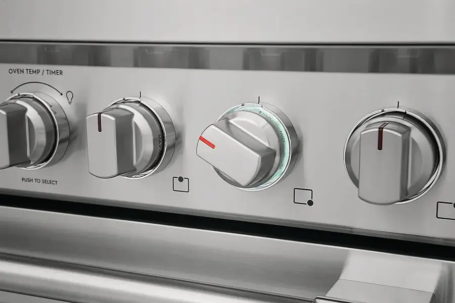 Alt View 12. Frigidaire - Professional 4.4 Cu. Ft. Freestanding Oven Dual-Fuel Fan Convection Range - Stainless Steel.