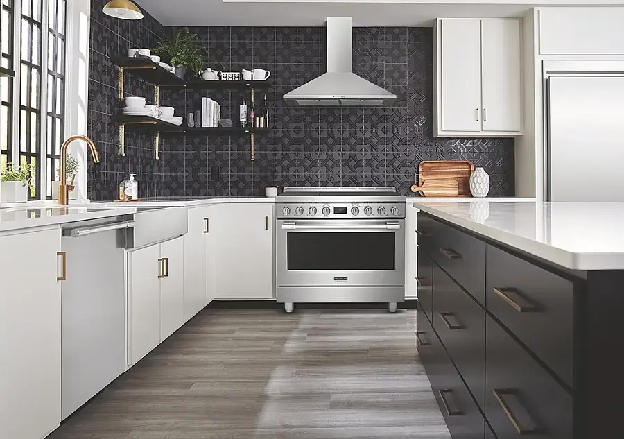 Alt View 15. Frigidaire - Professional 4.4 Cu. Ft. Freestanding Oven Dual-Fuel Fan Convection Range - Stainless Steel.