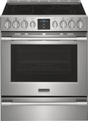 Frigidaire - Professional 5.4 Cu. Ft. Freestanding Oven Electric True Convection Range - Stainless steel - Front_Zoom