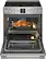 Alt View 11. Frigidaire - Professional 5.4 Cu. Ft. Freestanding Oven Electric True Convection Range - Stainless Steel.