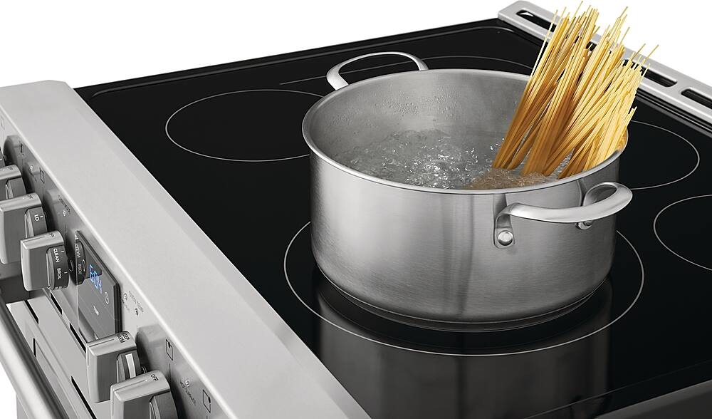 Alt View 16. Frigidaire - Professional 5.4 Cu. Ft. Freestanding Oven Electric True Convection Range - Stainless Steel.