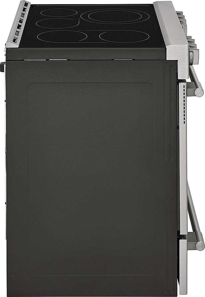 Alt View 18. Frigidaire - Professional 5.4 Cu. Ft. Freestanding Oven Electric True Convection Range - Stainless Steel.