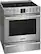Left. Frigidaire - Professional 5.4 Cu. Ft. Freestanding Oven Electric True Convection Range - Stainless Steel.