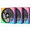 Front. Thermaltake - ToughFan 14 RGB High Static Pressure Radiator Fan (3-Pack) - Black.
