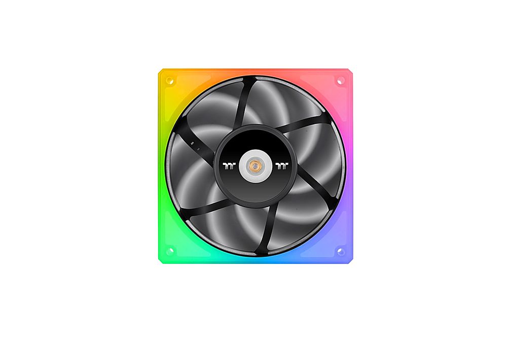 Alt View 12. Thermaltake - ToughFan 14 RGB High Static Pressure Radiator Fan (3-Pack) - Black.