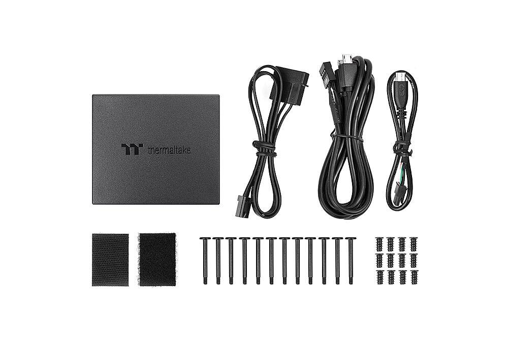 Alt View 19. Thermaltake - ToughFan 14 RGB High Static Pressure Radiator Fan (3-Pack) - Black.