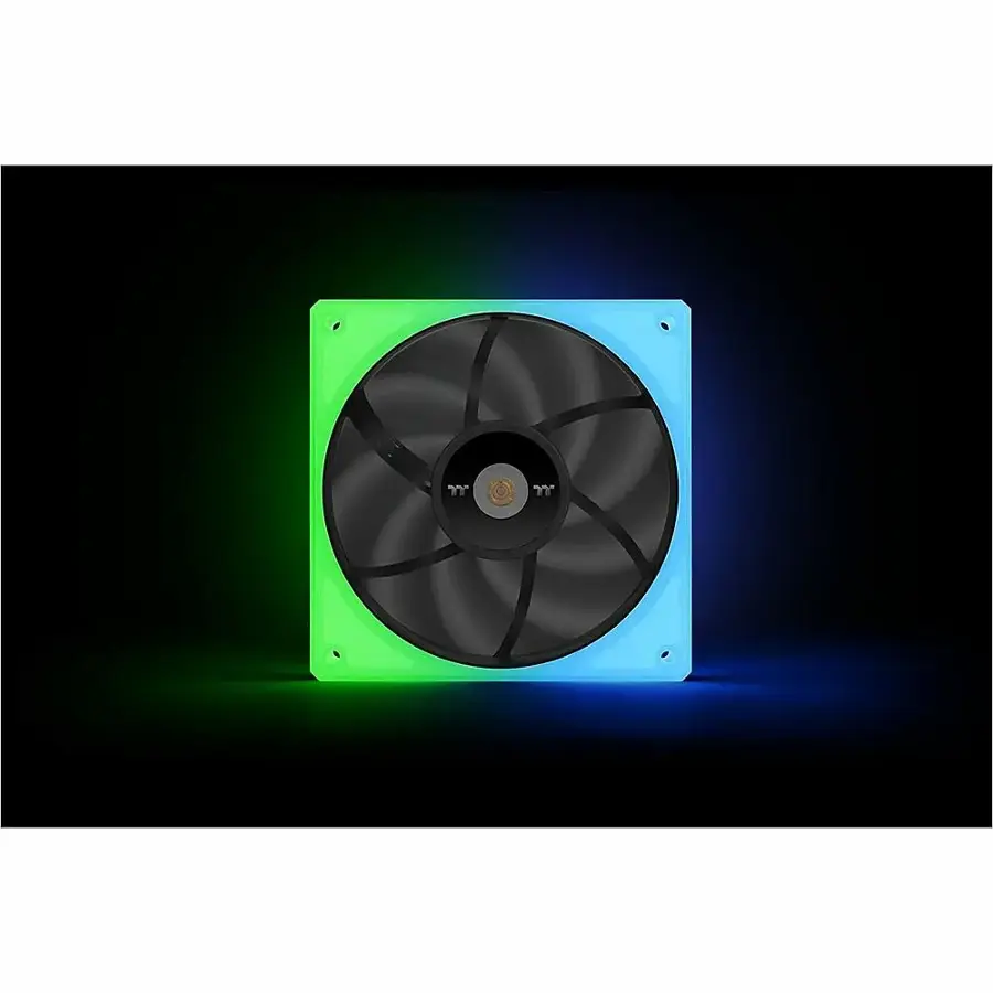 Alt View 21. Thermaltake - ToughFan 14 RGB High Static Pressure Radiator Fan (3-Pack) - Black.