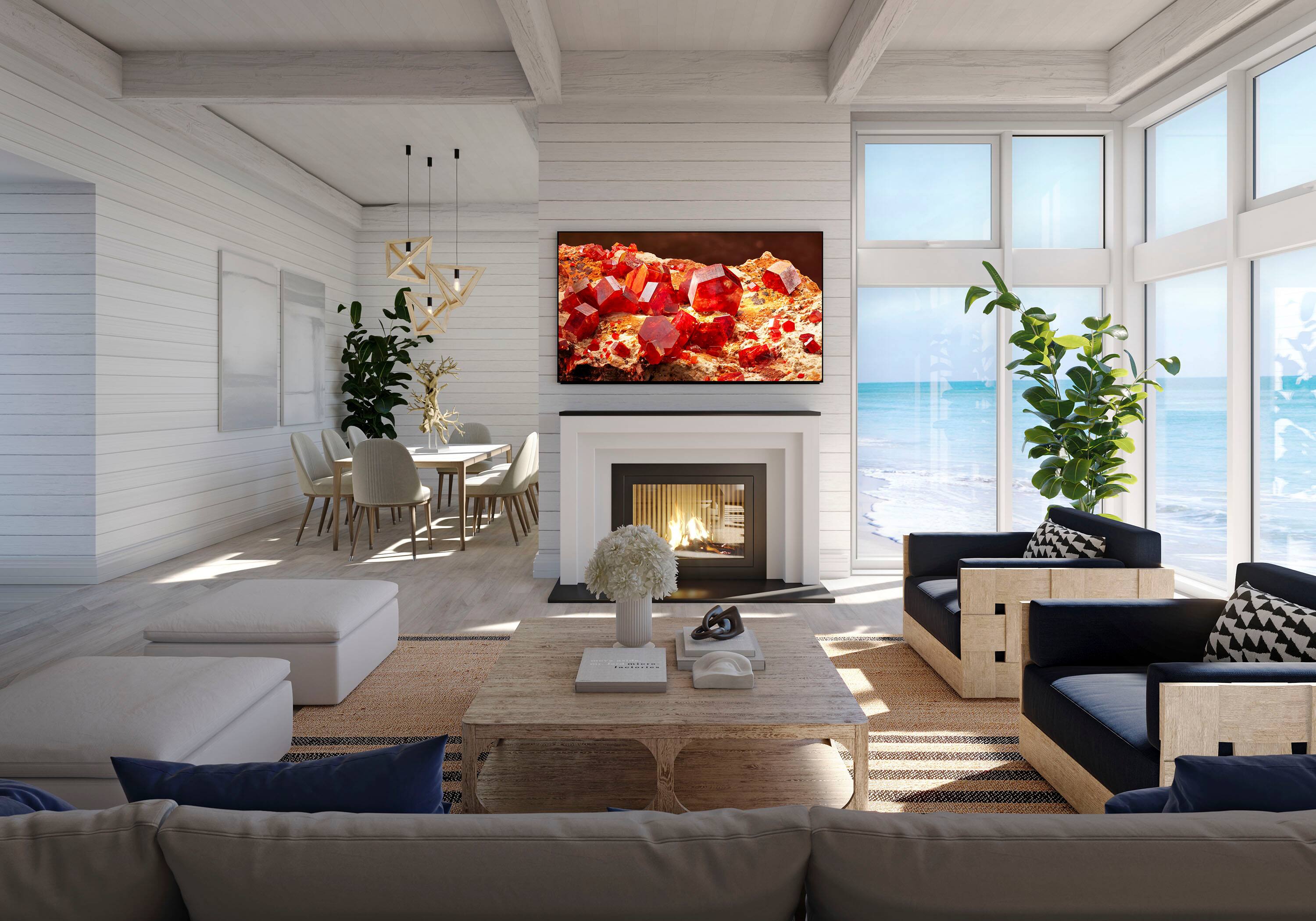 Alt View 16. Sony - 65" Class BRAVIA XR X93L Mini-LED 4K UHD Smart Google TV - Black.