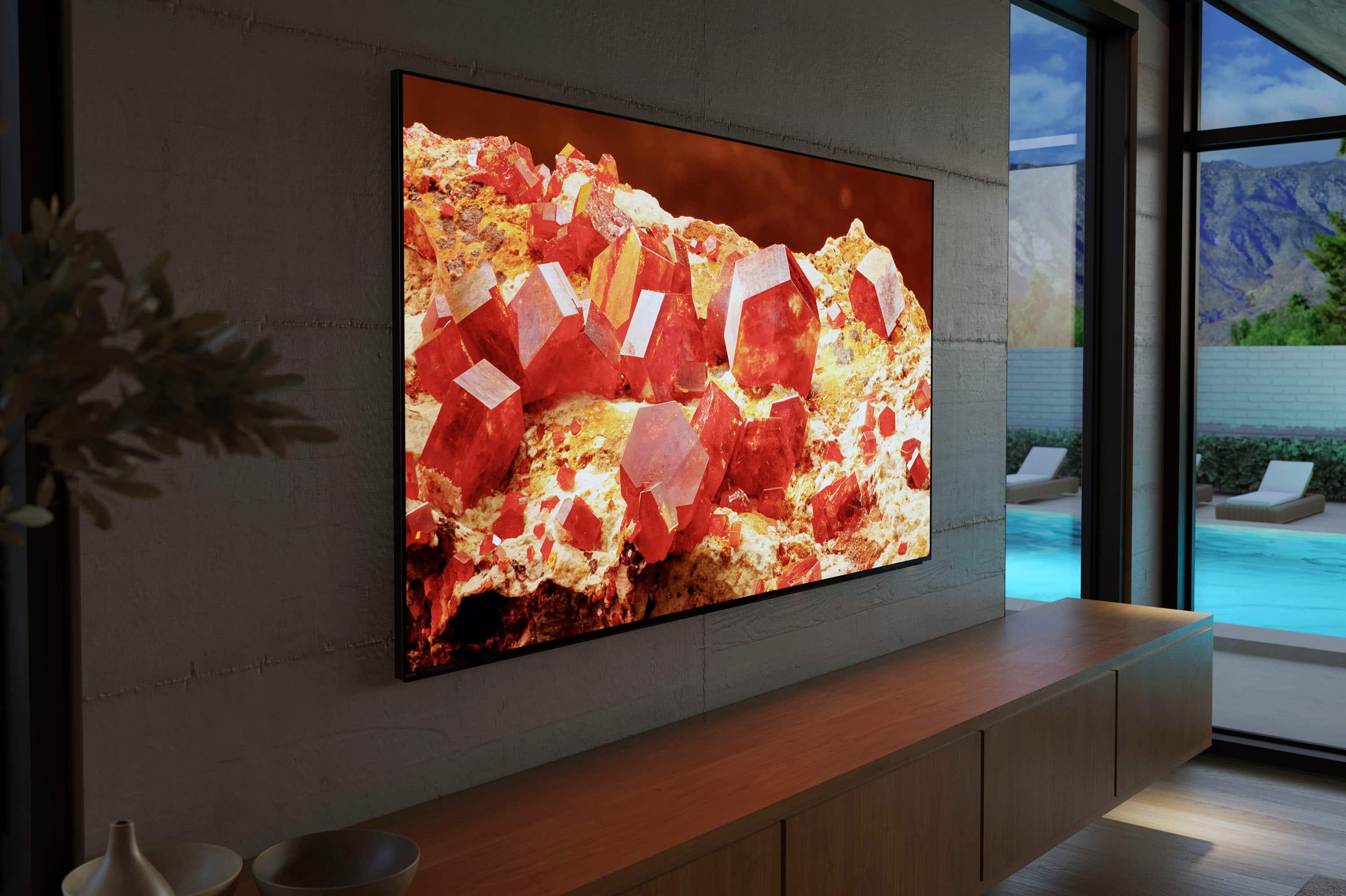 Alt View 21. Sony - 65" Class BRAVIA XR X93L Mini-LED 4K UHD Smart Google TV - Black.