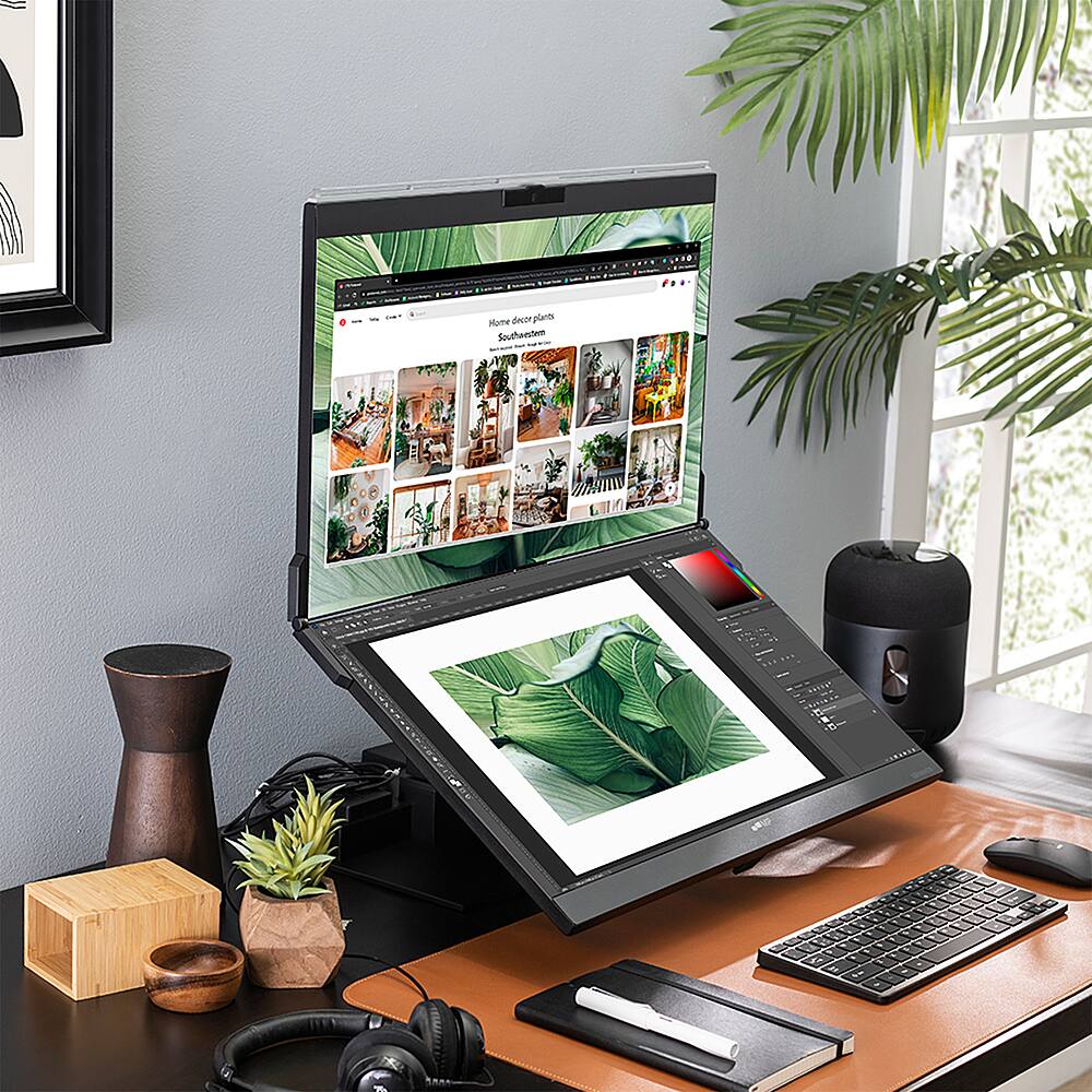 Alt View 15. Mobile Pixels - Geminos 24" LED Dual-Screen Monitor - Black.