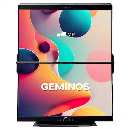 Alt View 1. Mobile Pixels - Geminos 24" LED Dual-Screen Monitor - Black.