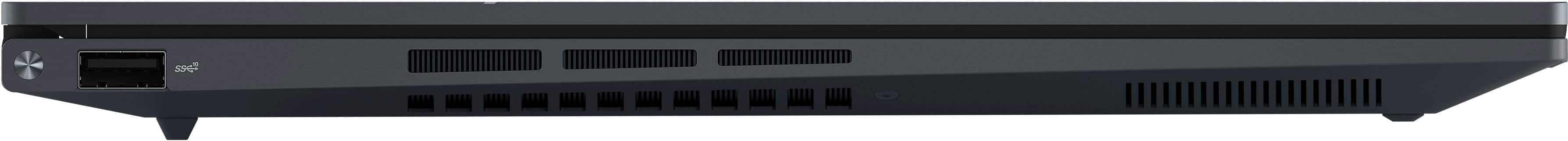 Alt View 3. ASUS - Zenbook 14X 14.5" 2.8K OLED Touch Laptop - Intel Evo Platform i7-13700H - 16GB Memory - 512GB SSD - Inkwell Gray.