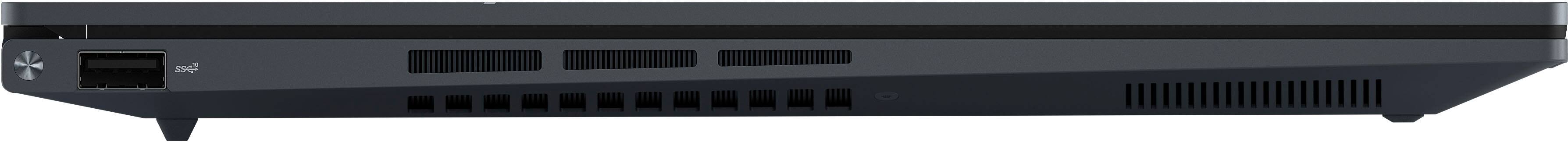 Alt View 3. ASUS - Zenbook 14X 14.5" 2.8K OLED Touch Laptop - Intel Evo Platform i7-13700H - 16GB Memory - 512GB SSD - Inkwell Gray.