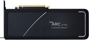Intel - Arc A750 Limited Edition 8GB GDDR6 PCI Express 4.0 Graphics Card - Black - Front_Zoom