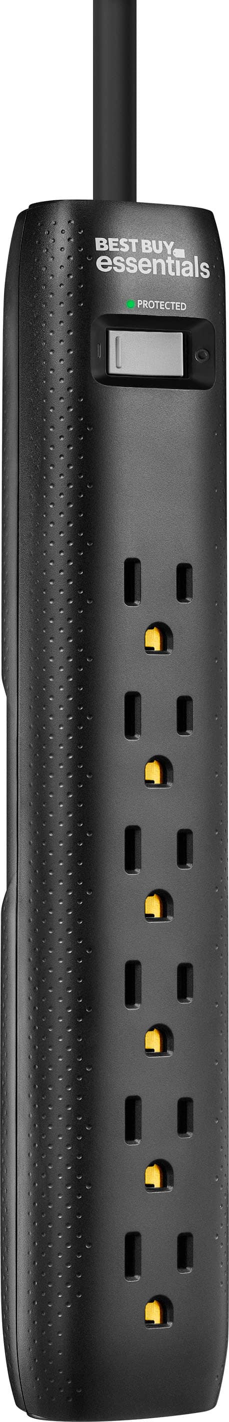 Alt View 12. Best Buy essentials™ - 6-Outlet 1,080 Joules Surge Protector - Black.