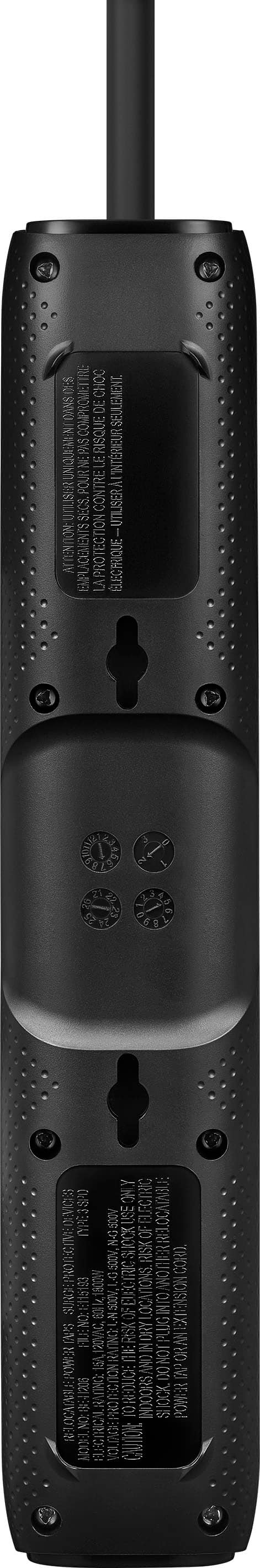 Alt View 13. Best Buy essentials™ - 6-Outlet 1,080 Joules Surge Protector - Black.