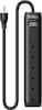 Front. Best Buy essentials™ - 6-Outlet 1,080 Joules Surge Protector - Black.