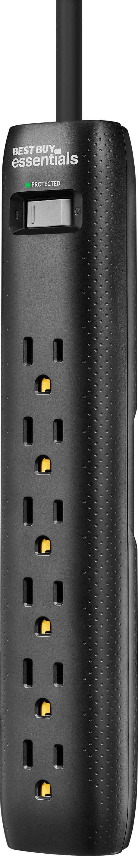 Alt View 11. Best Buy essentials™ - 6-Outlet 1,080 Joules Surge Protector - Black.