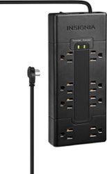 Titan 9 Outlet/2 USB-C/1 USB-A 5000 Joules Surge Protector with  ColorChanging LED Black 68631 - Best Buy