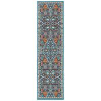 Kaleen - Sunice Collection 2'2" x 8' Runner - Lt. Blue - Front_Zoom