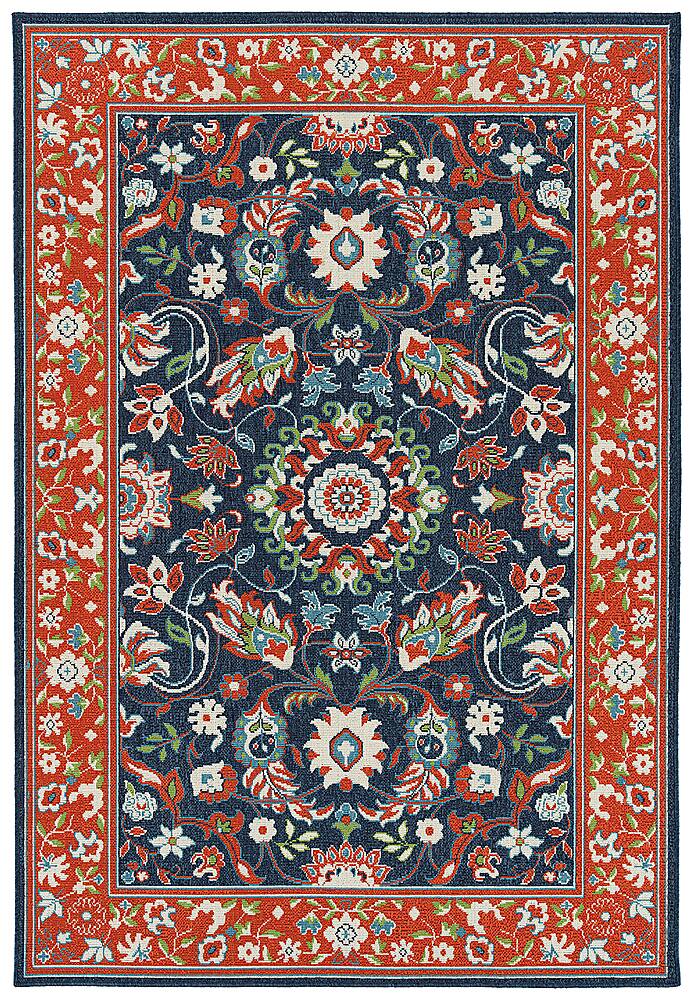 Front. Kaleen - Sunice Collection 1'9" x 3' Throw Rug - Tangerine.