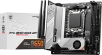MSI - MPG B650I EDGE WIFI (Socket AM5) AMD B650 Mini-ATX DDR5 Wi-Fi 6E Motherboard - Black - Front_Zoom