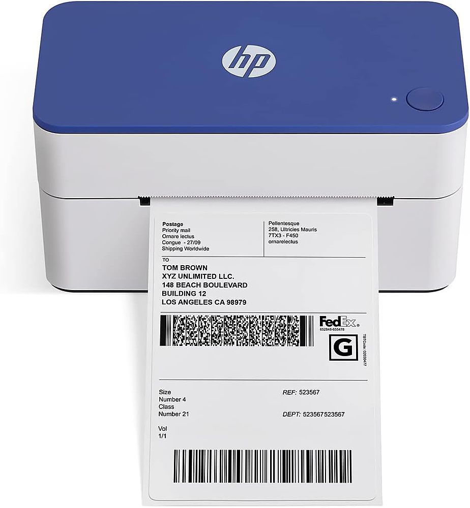 HP 300 dpi Thermal Label Printer, Compact 4x6 Direct Thermal Printer
