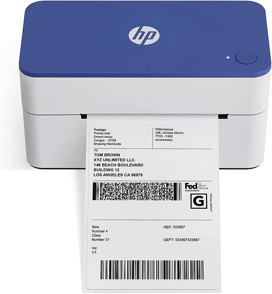 HP - Shipping Label Printer, 4x6 Commercial Grade Direct Thermal - 300 DPI - Front_Zoom