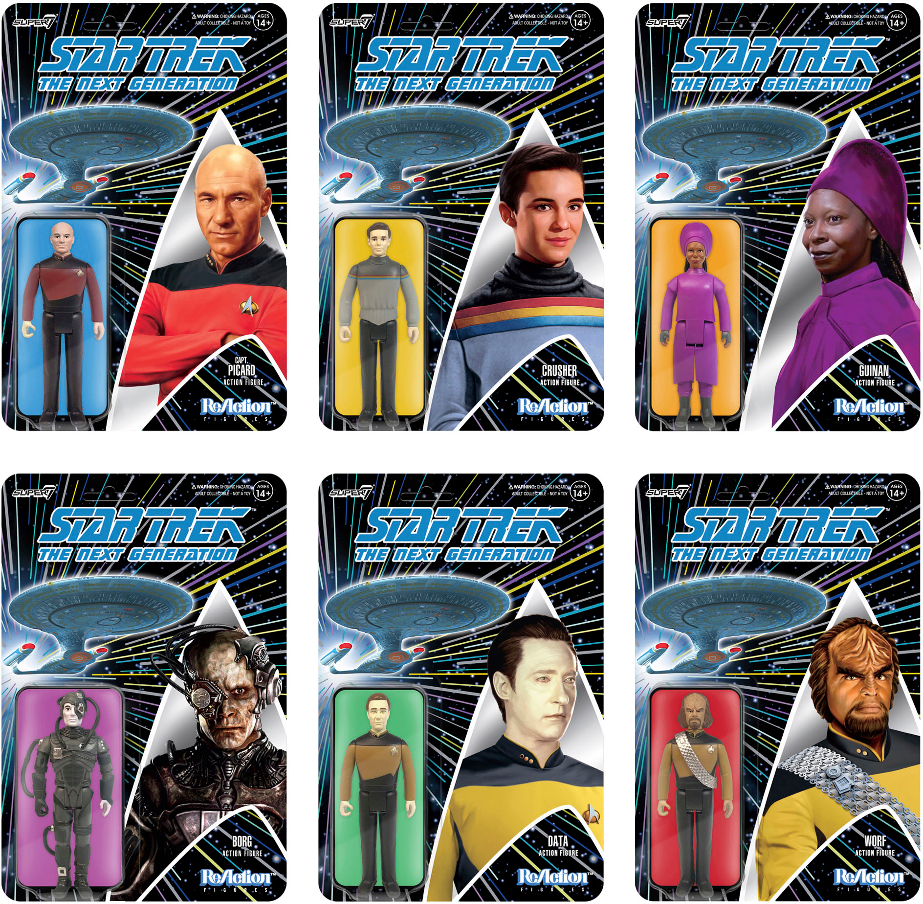 Best Buy: Super7 ReAction 3.75 in Plastic Star Trek: The Next 