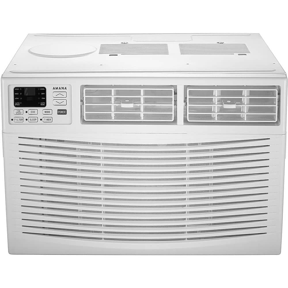 Amana - 1,000 Sq. Ft. 18,000 230V Window Air Conditioner - White - Front_Zoom