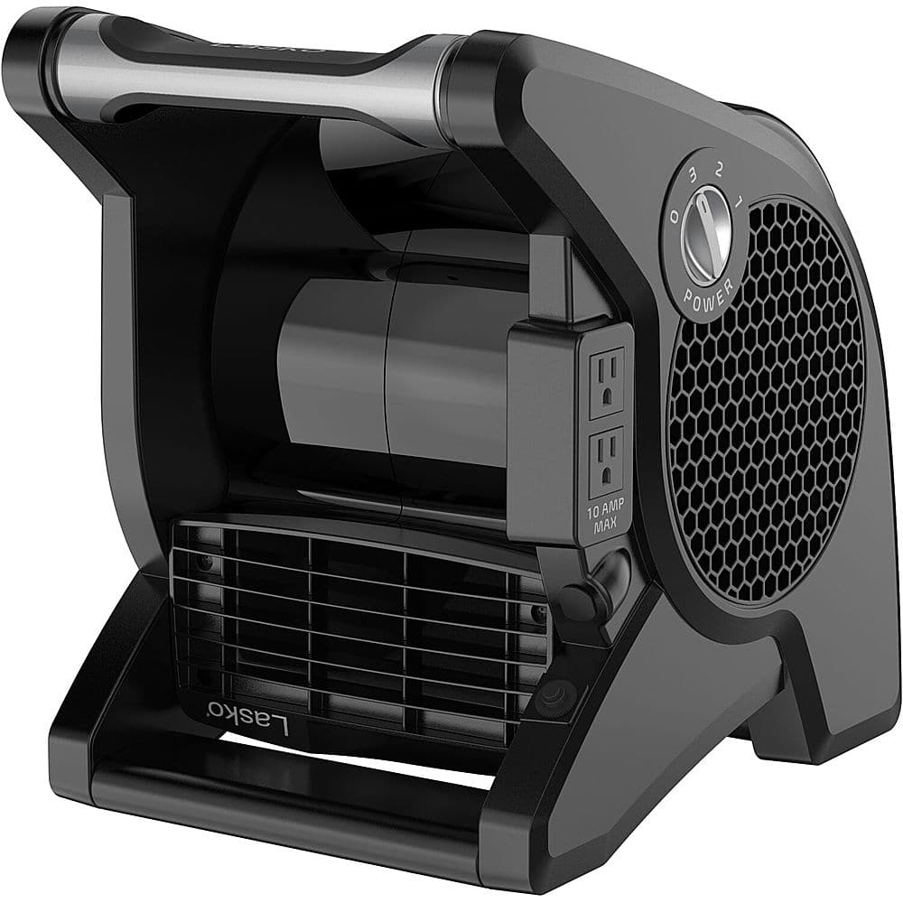 Alt View 11. Lasko - High Velocity Utility Fan - Black.