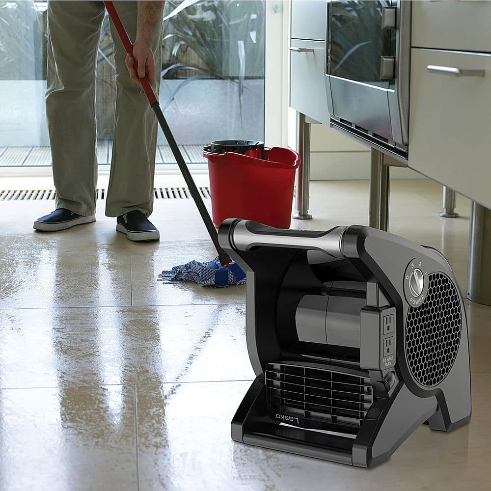 Alt View 13. Lasko - High Velocity Utility Fan - Black.