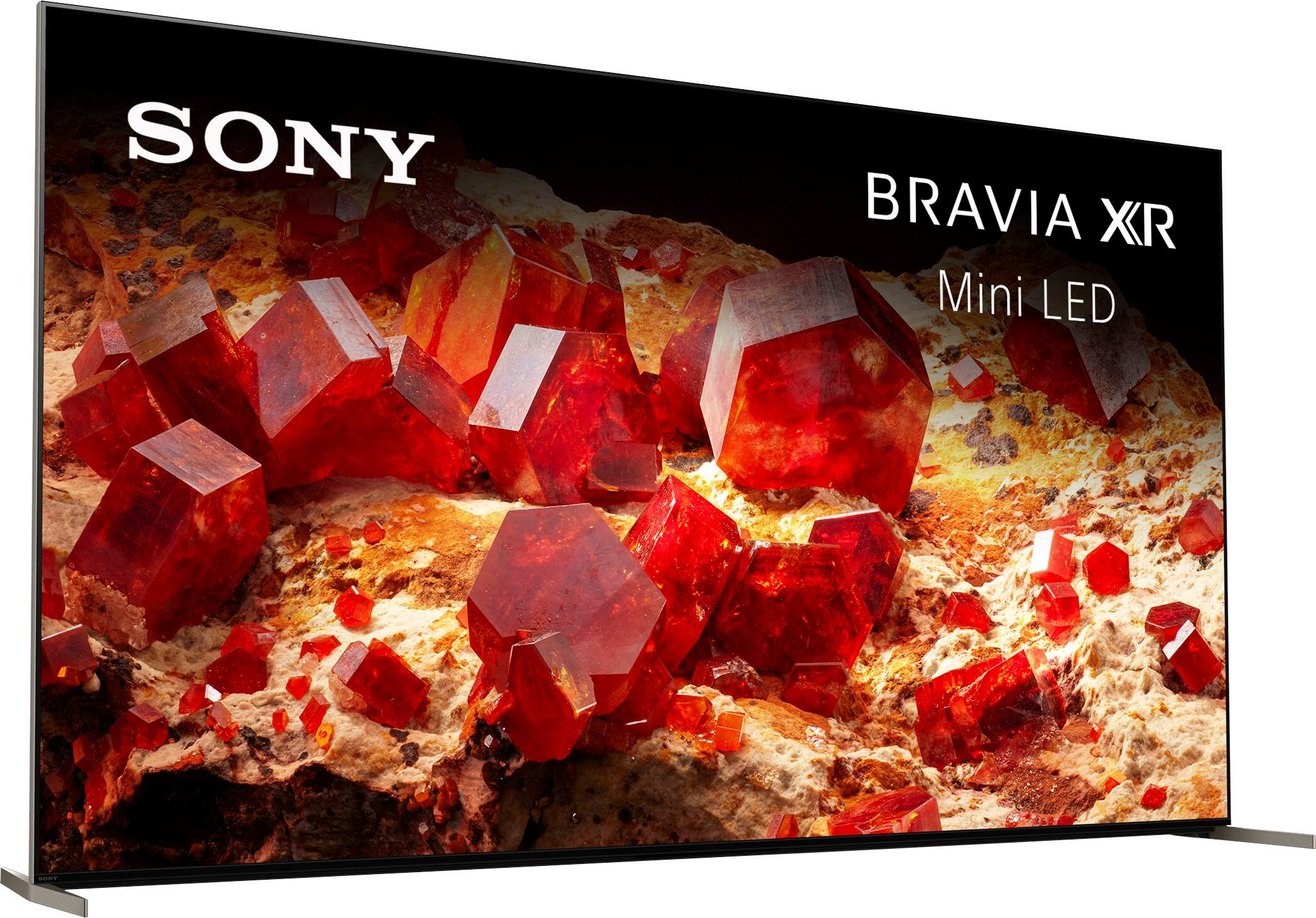 Angle. Sony - 85" Class BRAVIA XR X93L Mini-LED 4K UHD Smart Google TV - Black.