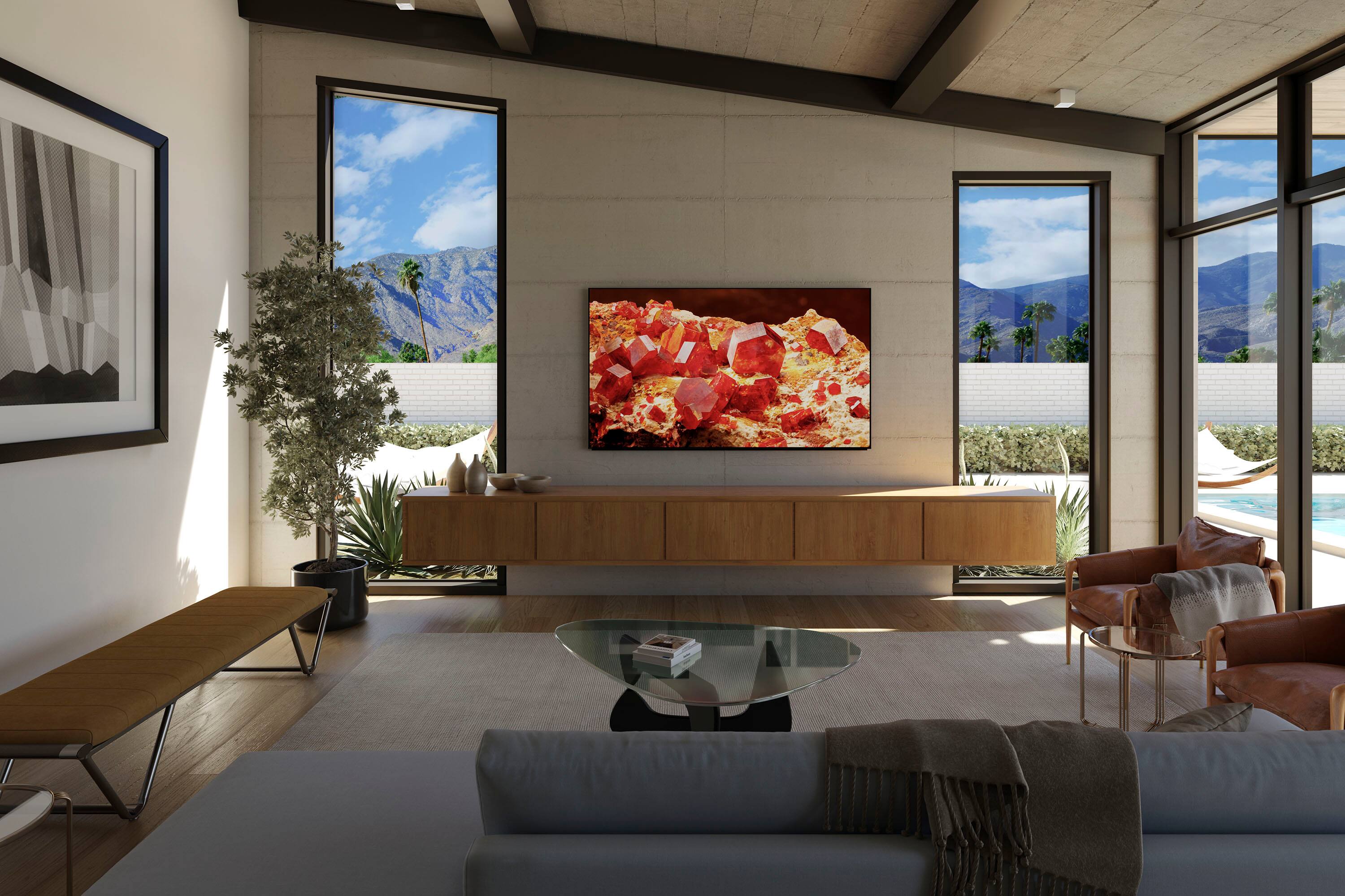 Alt View 15. Sony - 85" Class BRAVIA XR X93L Mini-LED 4K UHD Smart Google TV - Black.