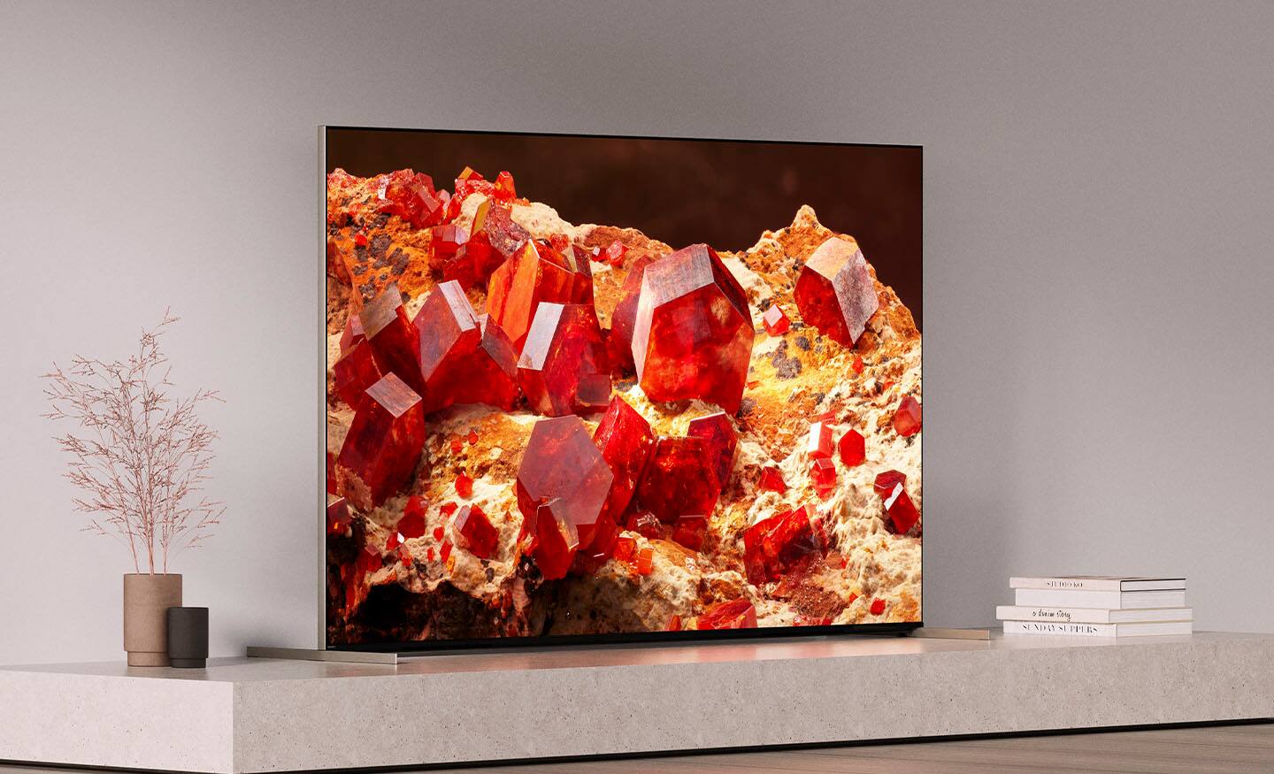 Alt View 23. Sony - 85" Class BRAVIA XR X93L Mini-LED 4K UHD Smart Google TV - Black.